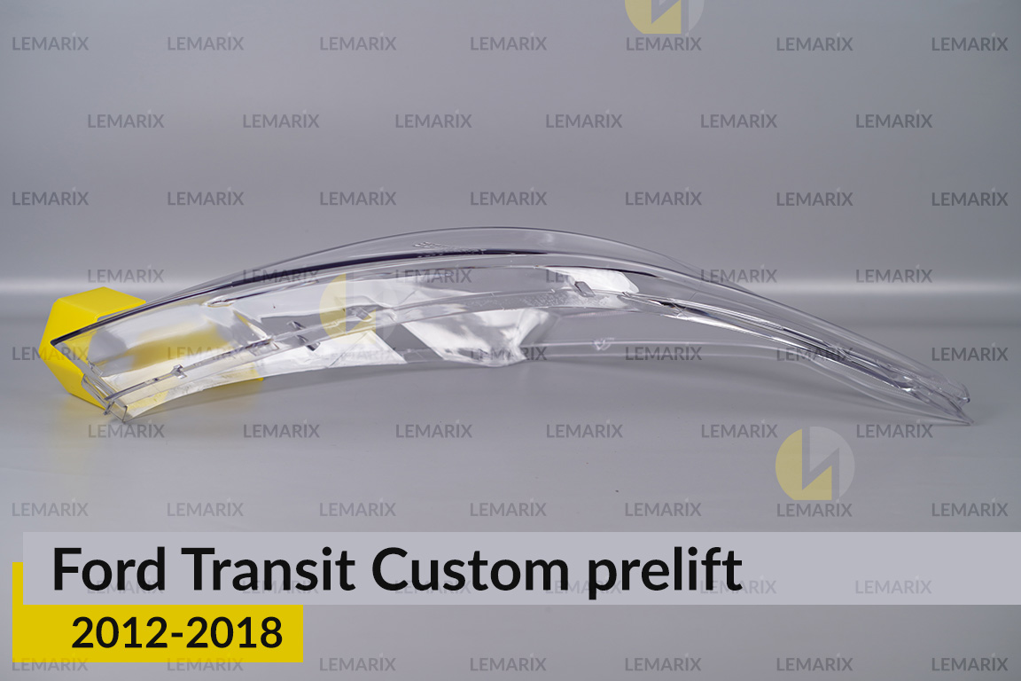 Скло фари Ford Transit Custom (2012-2018) дорест праве