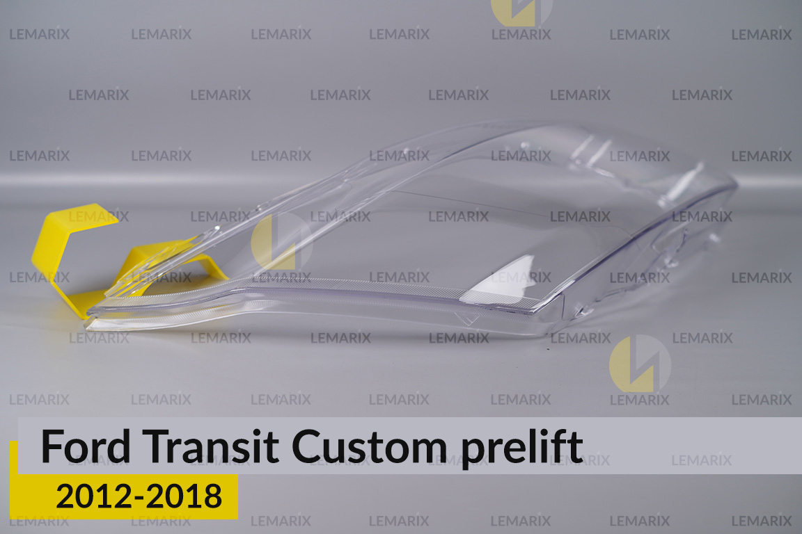 Скло фари Ford Transit Custom (2012-2018) дорест праве