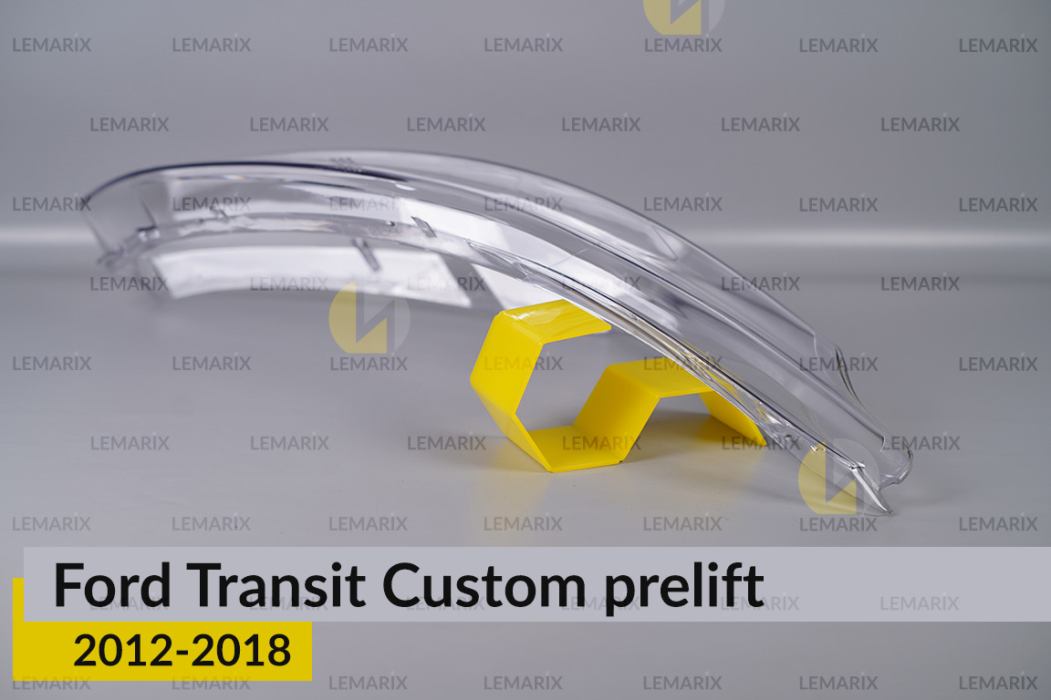 Скло фари Ford Transit Custom (2012-2018) дорест праве