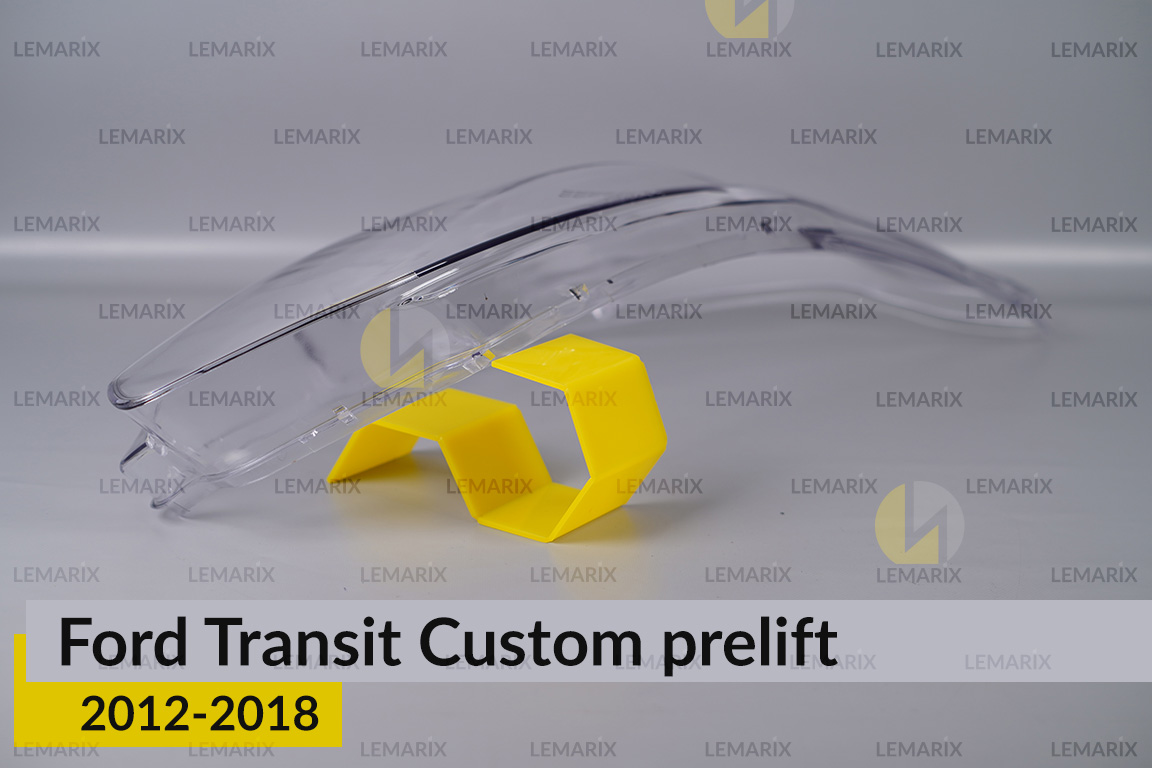 Скло фари Ford Transit Custom (2012-2018) дорест праве