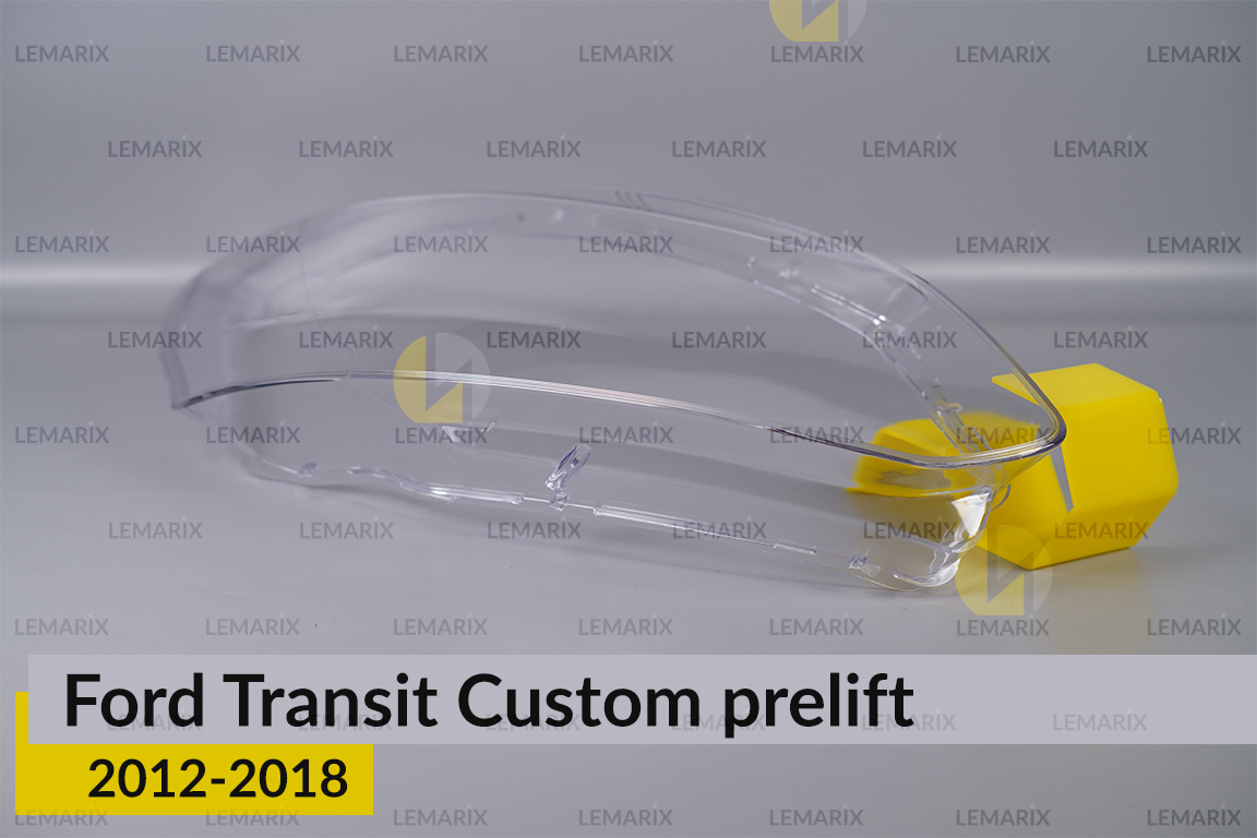 Скло фари Ford Transit Custom (2012-2018) дорест праве