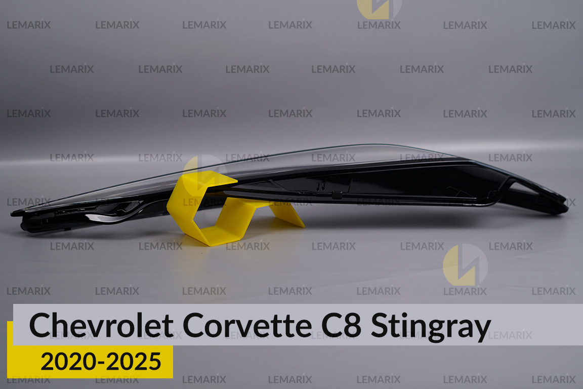 Скло фари Chevrolet Corvette C8 Stingray (2020-2026) праве