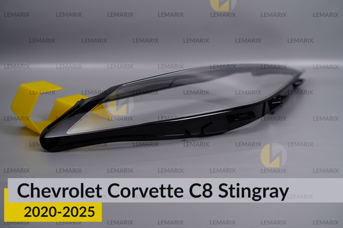 Скло фари Chevrolet Corvette C8 Stingray (2020-2026) праве