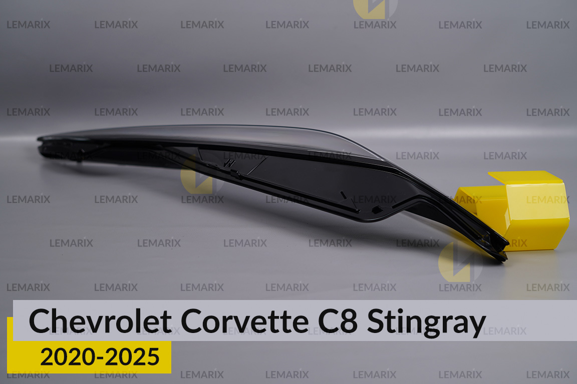 Скло фари Chevrolet Corvette C8 Stingray (2020-2026) праве