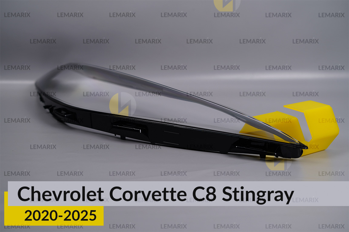 Скло фари Chevrolet Corvette C8 Stingray (2020-2026) праве