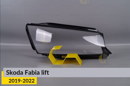 Скло фари Skoda Fabia (2019-2022) рест праве