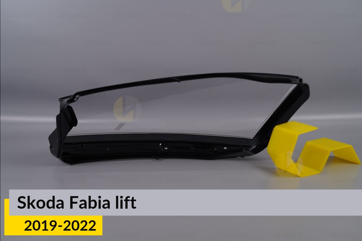 Скло фари Skoda Fabia (2019-2022) рест праве