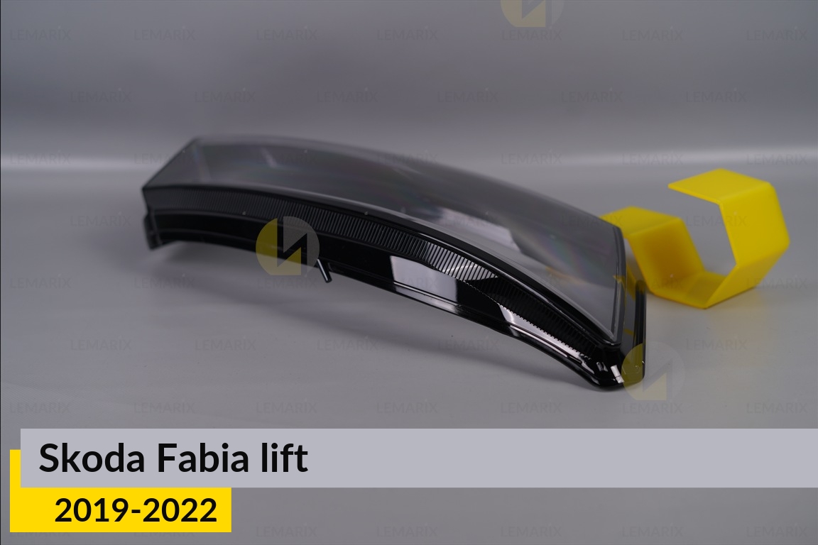 Скло фари Skoda Fabia (2019-2022) рест праве