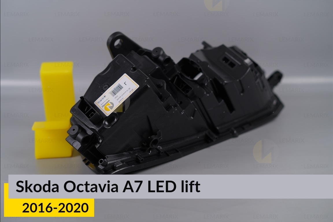 Корпус фары Skoda Octavia A7 LED (2016-2020) рест правый