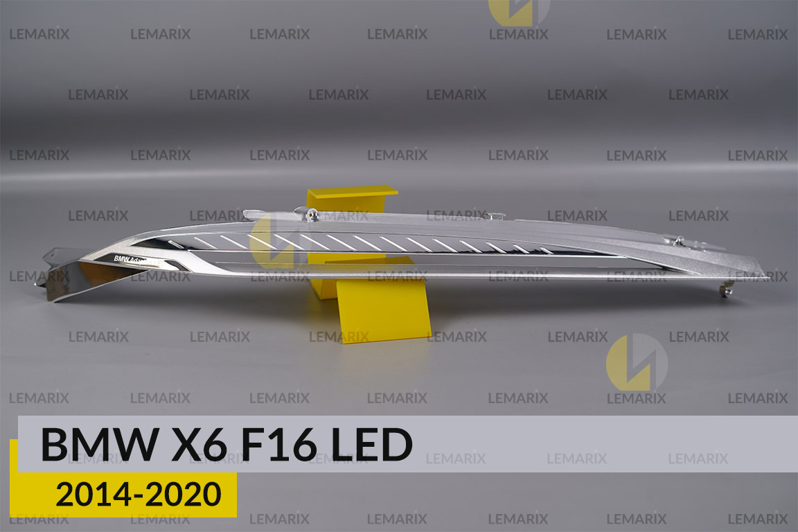 Хромована декоративна маска верхня BMW X6 F16 LED (2014-2020) права