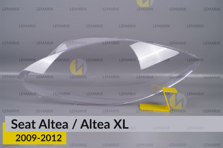 Скло фари Seat Altea/Altea XL (2009-2012) рест ліве