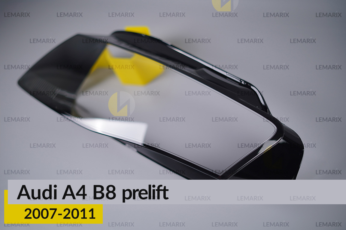 Скло фари Audi A4 B8 (2007-2011) дорест ліве