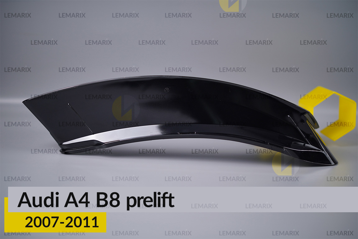 Скло фари Audi A4 B8 (2007-2011) дорест ліве