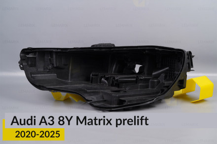 Корпус фари Audi A3 8Y Matrix (2020-2026) дорест лівий