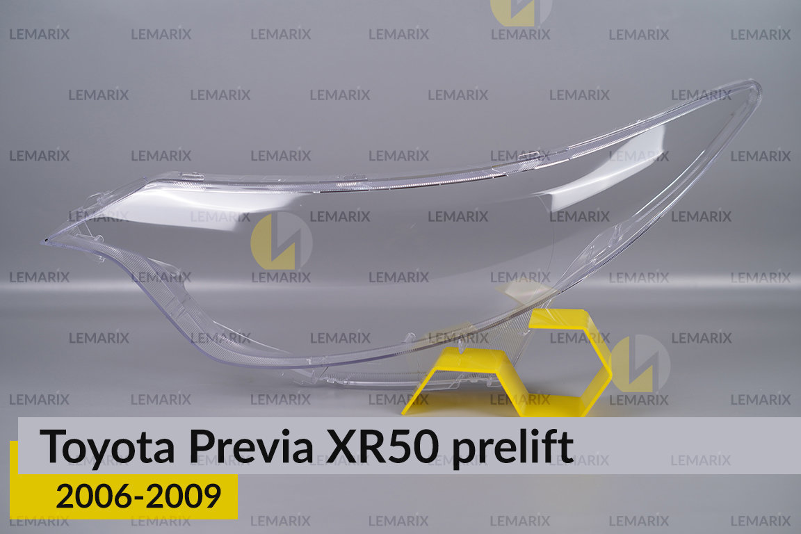 Скло фари Toyota Previa XR50 (2006-2009) дорест ліве