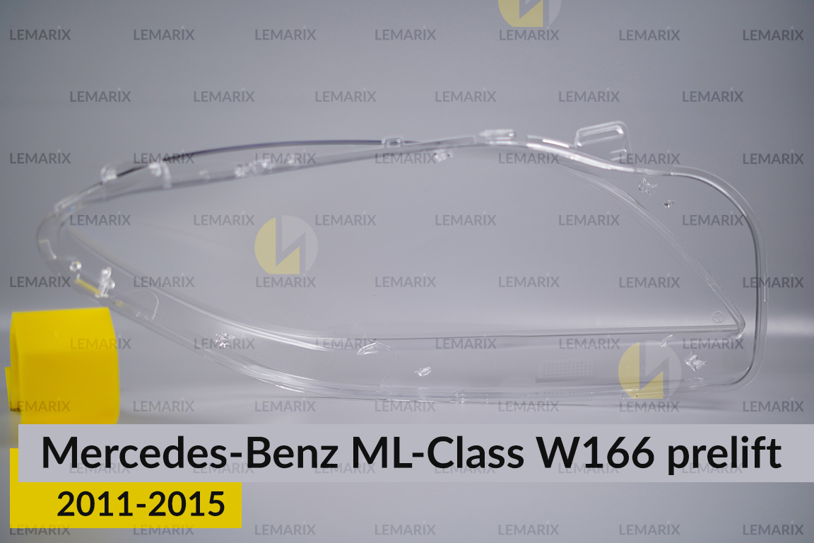 Скло фари Mercedes-Benz ML-Class W166 (2011-2015) дорест ліве