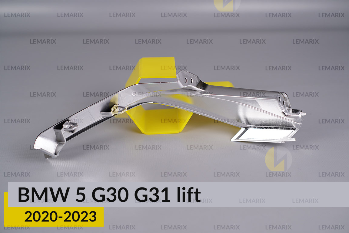 Хромована декоративна маска світловода зовнішня BMW 5 G30 G31 (2020-2023) рест ліва