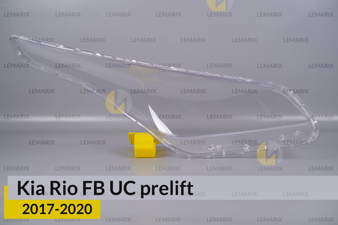 Стекло фары Kia Rio FB UC (2017-2020) дорест левое