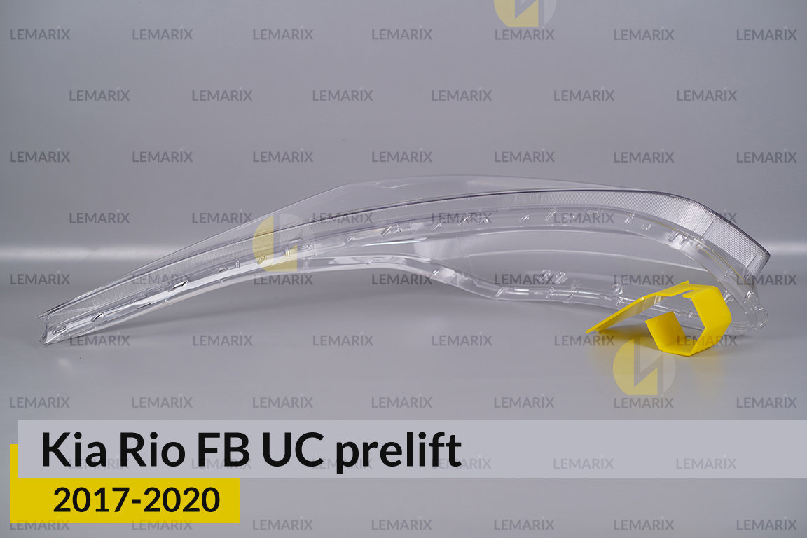 Стекло фары Kia Rio FB UC (2017-2020) дорест левое