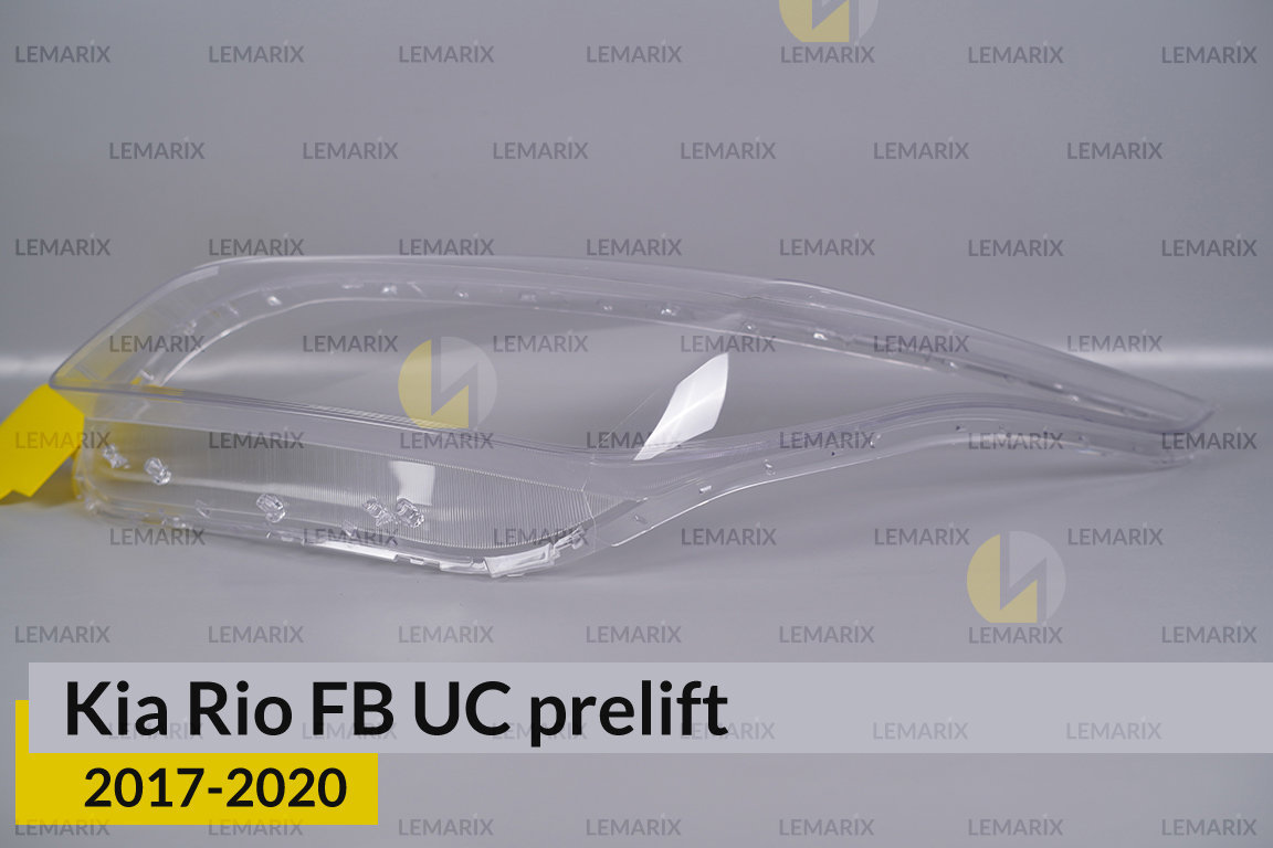 Стекло фары Kia Rio FB UC (2017-2020) дорест левое