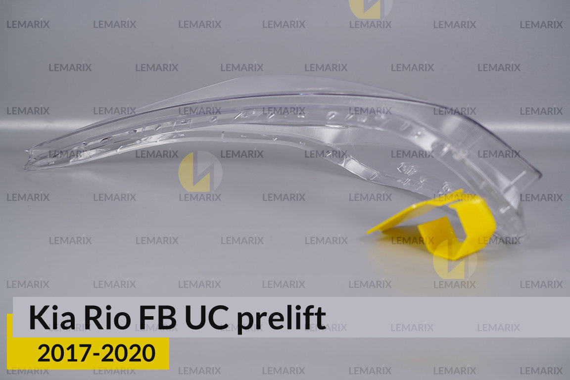 Стекло фары Kia Rio FB UC (2017-2020) дорест левое