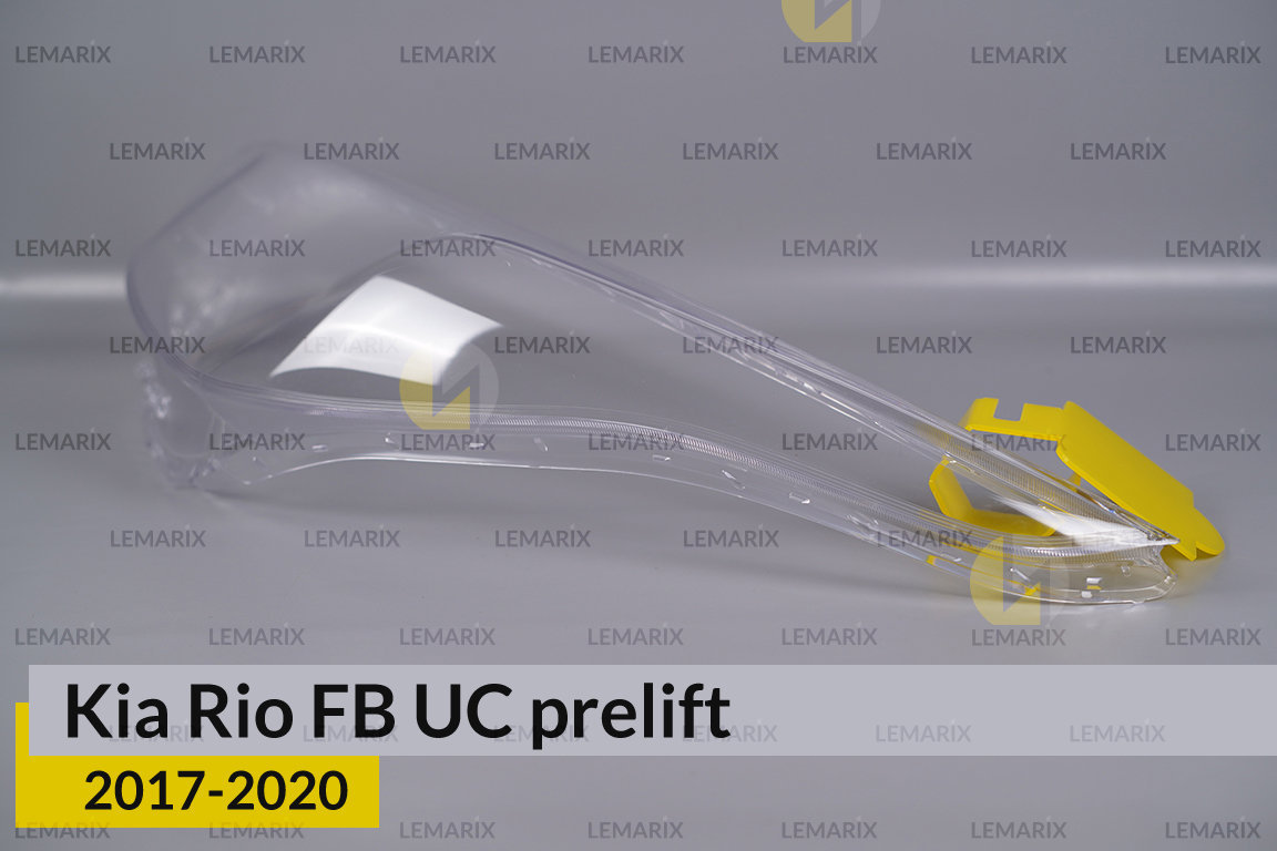 Стекло фары Kia Rio FB UC (2017-2020) дорест левое