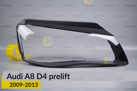 Скло фари Audi A8 D4 (2009-2013) дорест праве