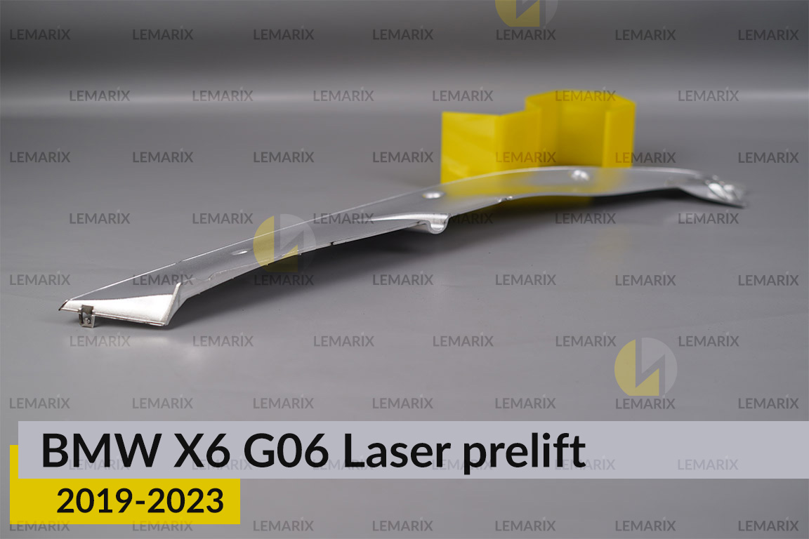 Хромована декоративна маска верхня BMW X6 G06 Laser (2019-2023) дорест права
