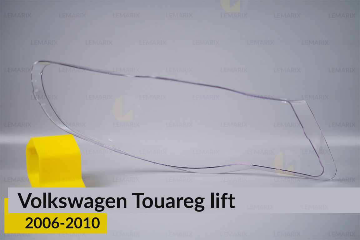 Скло фари VW Volkswagen Touareg (2006-2010) рест ліве