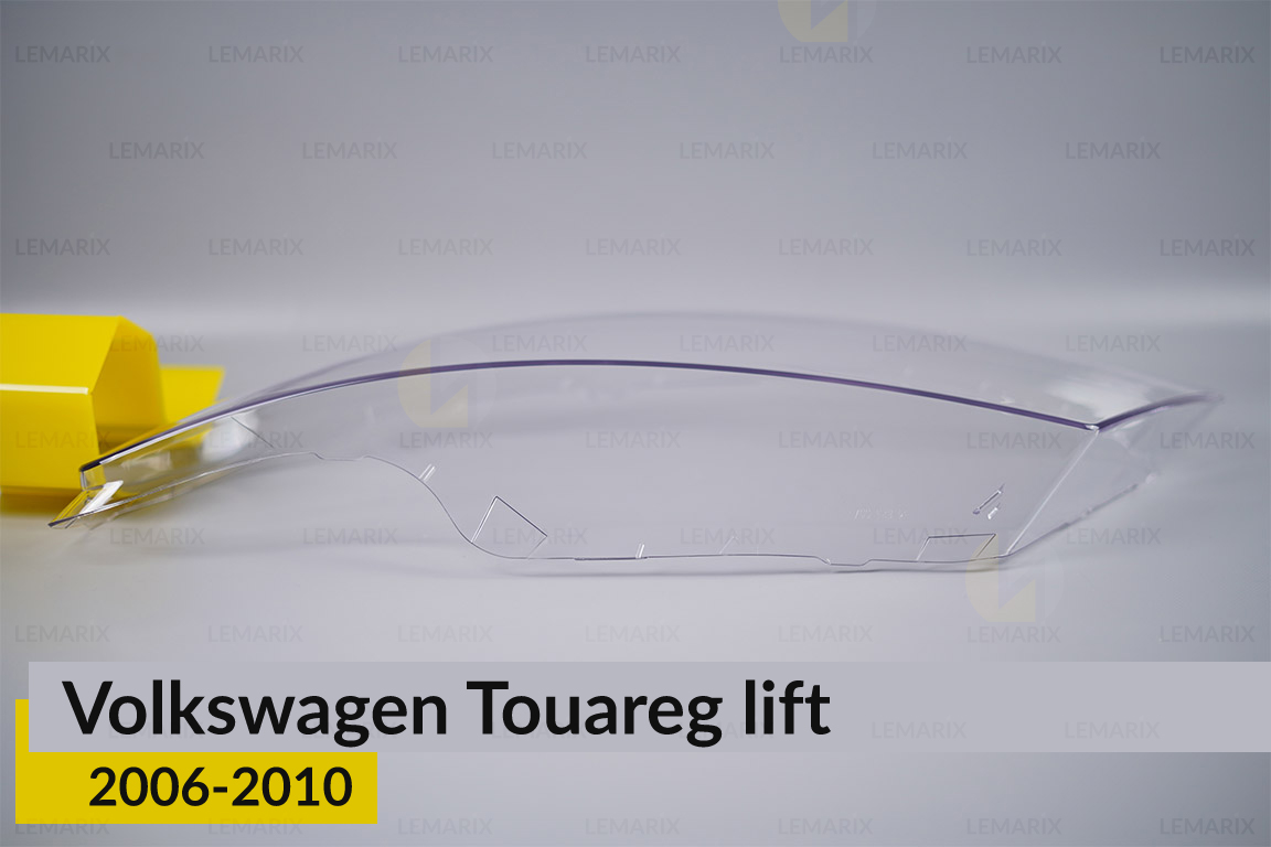 Скло фари VW Volkswagen Touareg (2006-2010) рест ліве