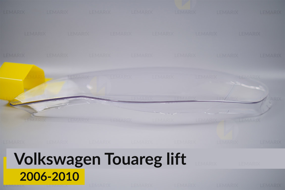 Скло фари VW Volkswagen Touareg (2006-2010) рест ліве