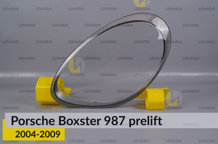 Скло фари Porsche Boxster 987 (2004-2009) дорест ліве