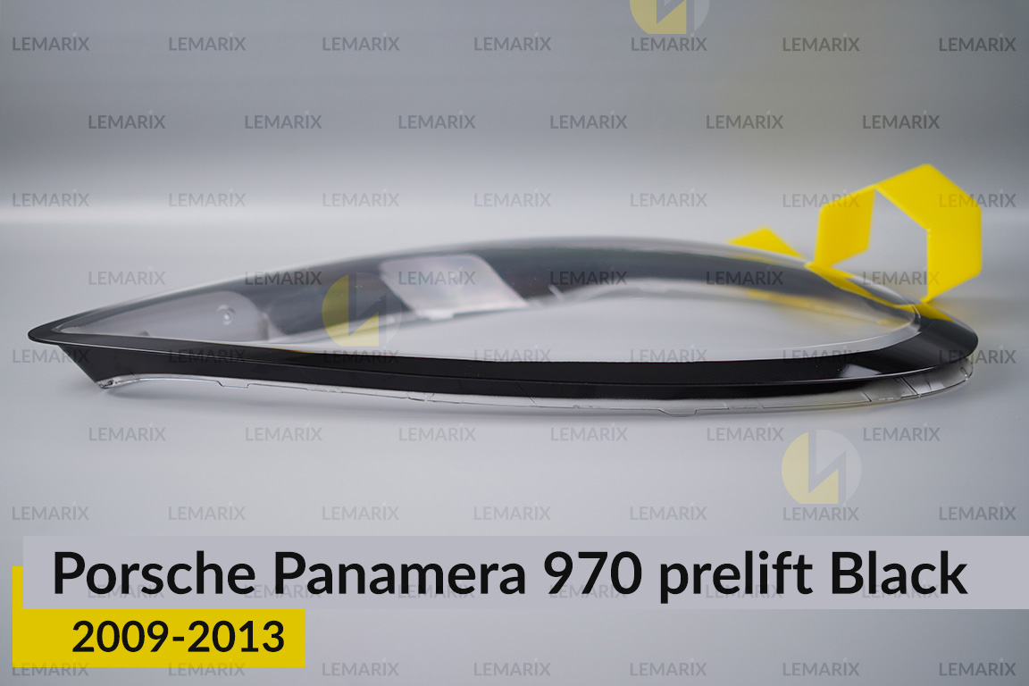 Скло фари Porsche Panamera 970 Black (2009-2013) дорест праве