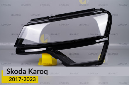 Скло фари Skoda Karoq (2017-2021) дорест ліве