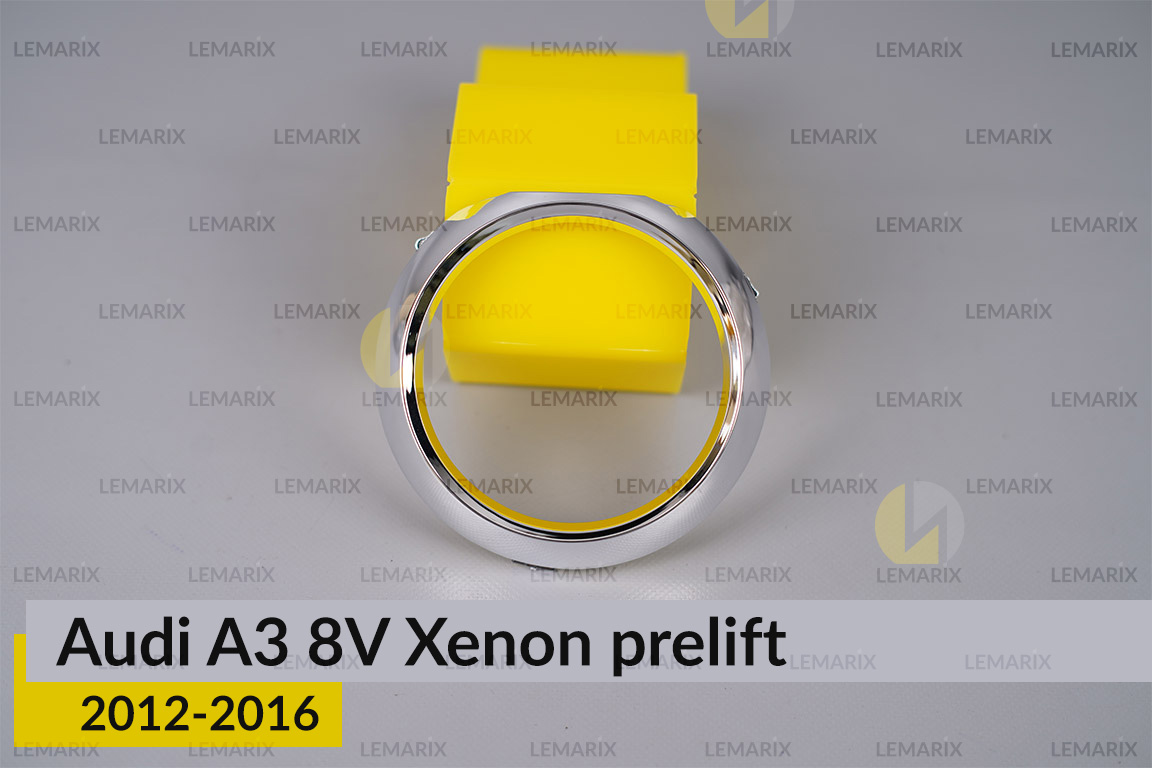 Хромированное кольцо маски линзы Audi A3 8V Xenon (2012-2016) дорест левое