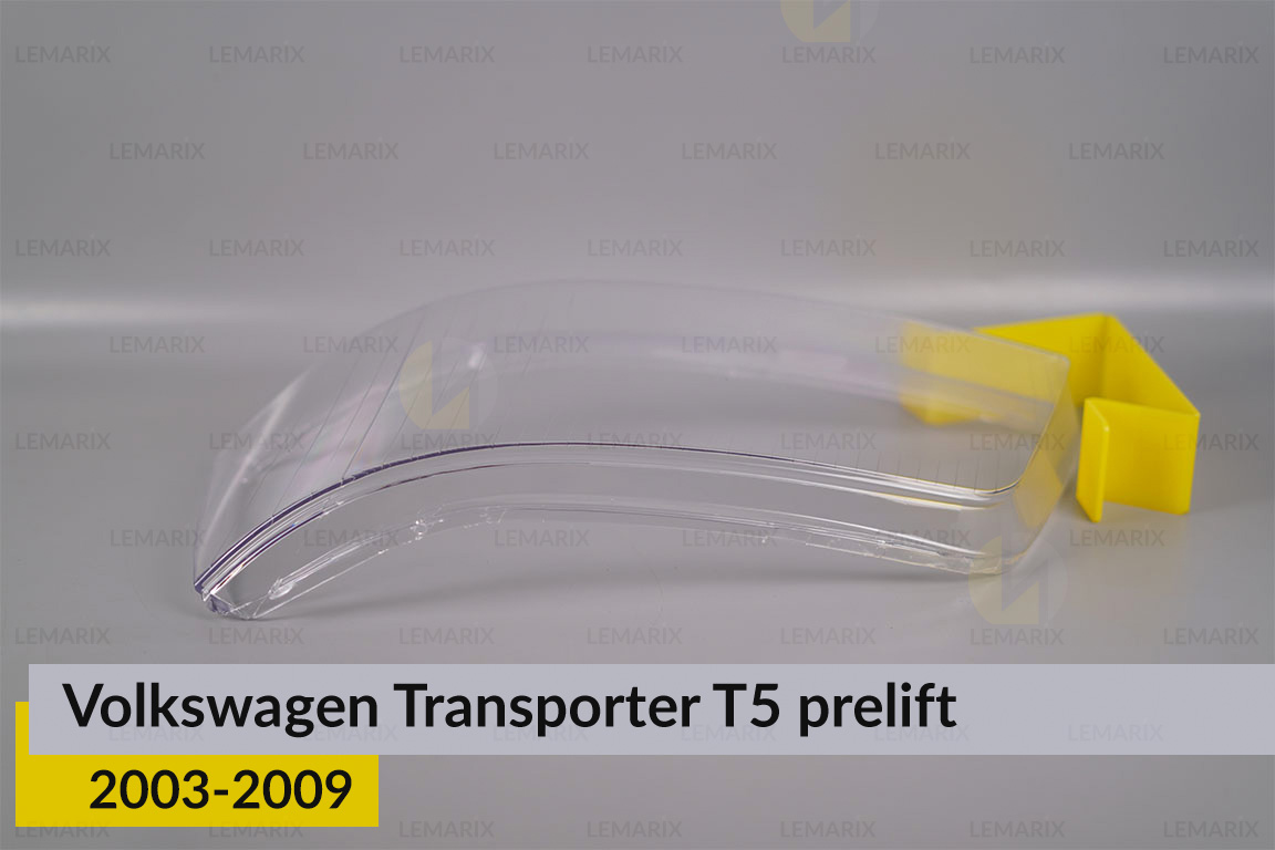 Скло фари VW Volkswagen Transporter T5 (2003-2009) дорест ліве