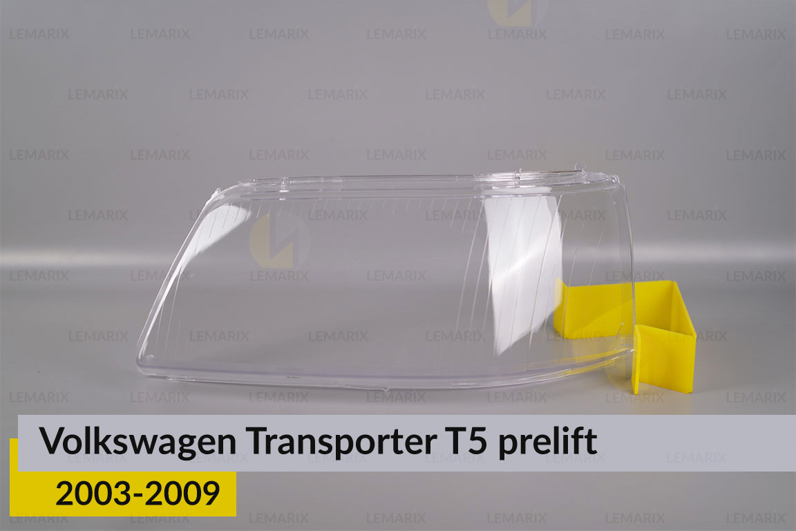 Скло фари VW Volkswagen Transporter T5 (2003-2009) дорест ліве
