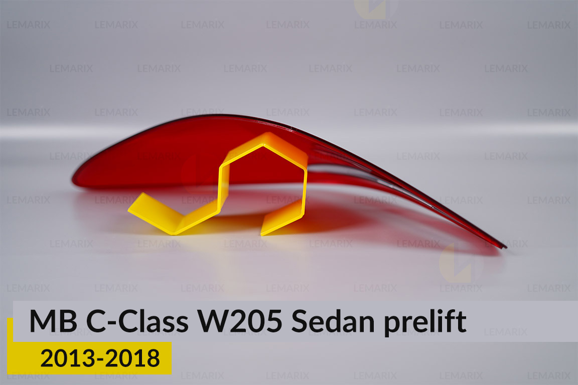 Стекло заднего фонаря Mercedes-Benz C-Class W205 Sedan (2013-2018) дорест правое