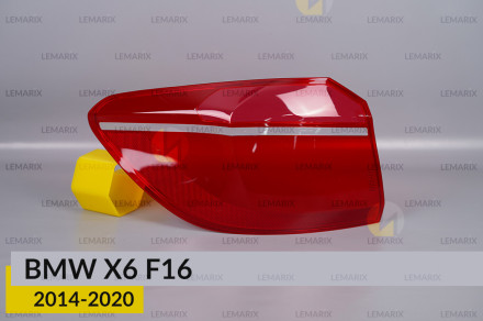 Скло заднього ліхтаря зовнішнє в крилі BMW X6 F16 (2014-2020) ліве