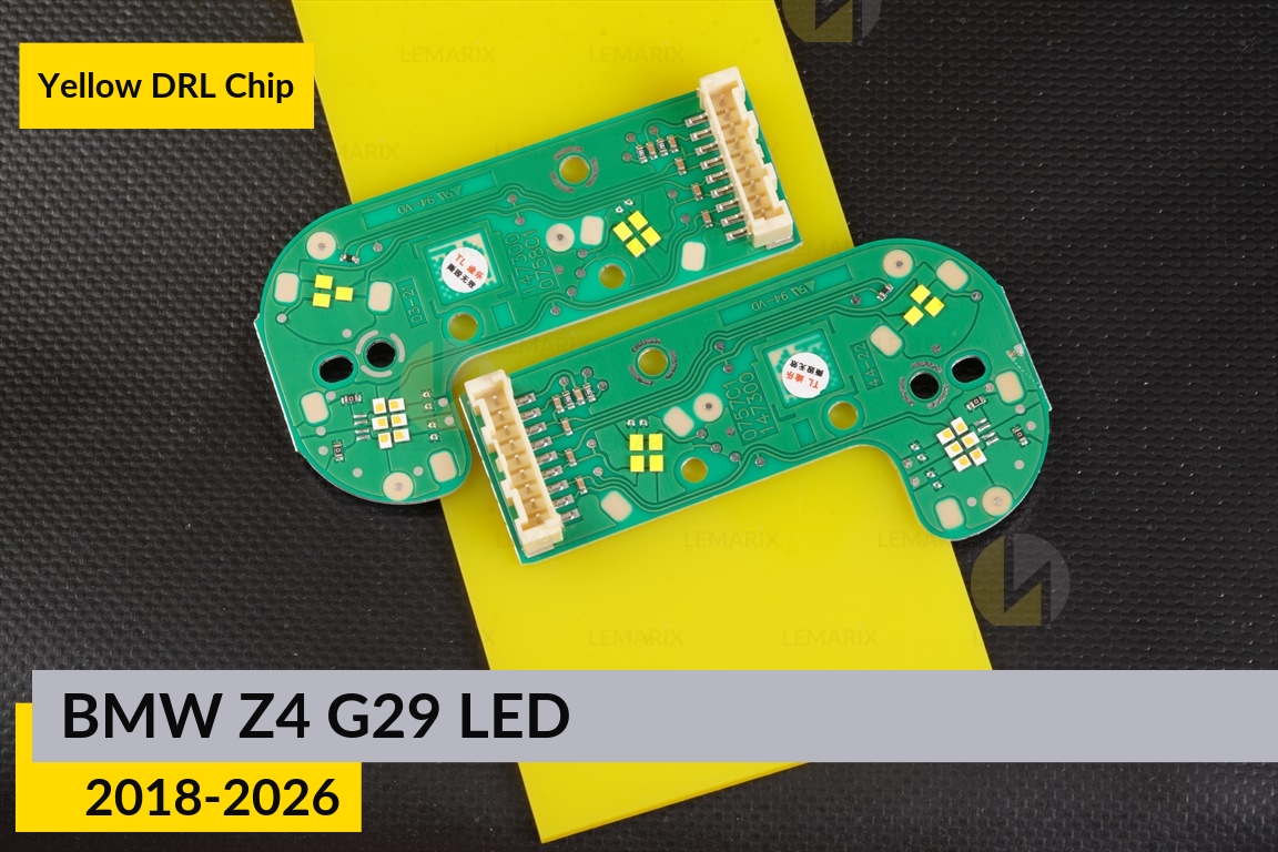 Жовті LED DRL чіпи дхо плата BMW Z4 G29 LED (2018-2026) (2 шт.)