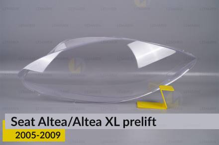 Скло фари Seat Altea/Altea XL (2005-2009) дорест ліве