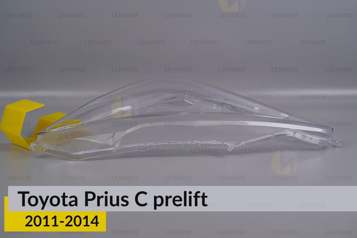 Скло фари Toyota Prius C (2011-2014) дорест ліве