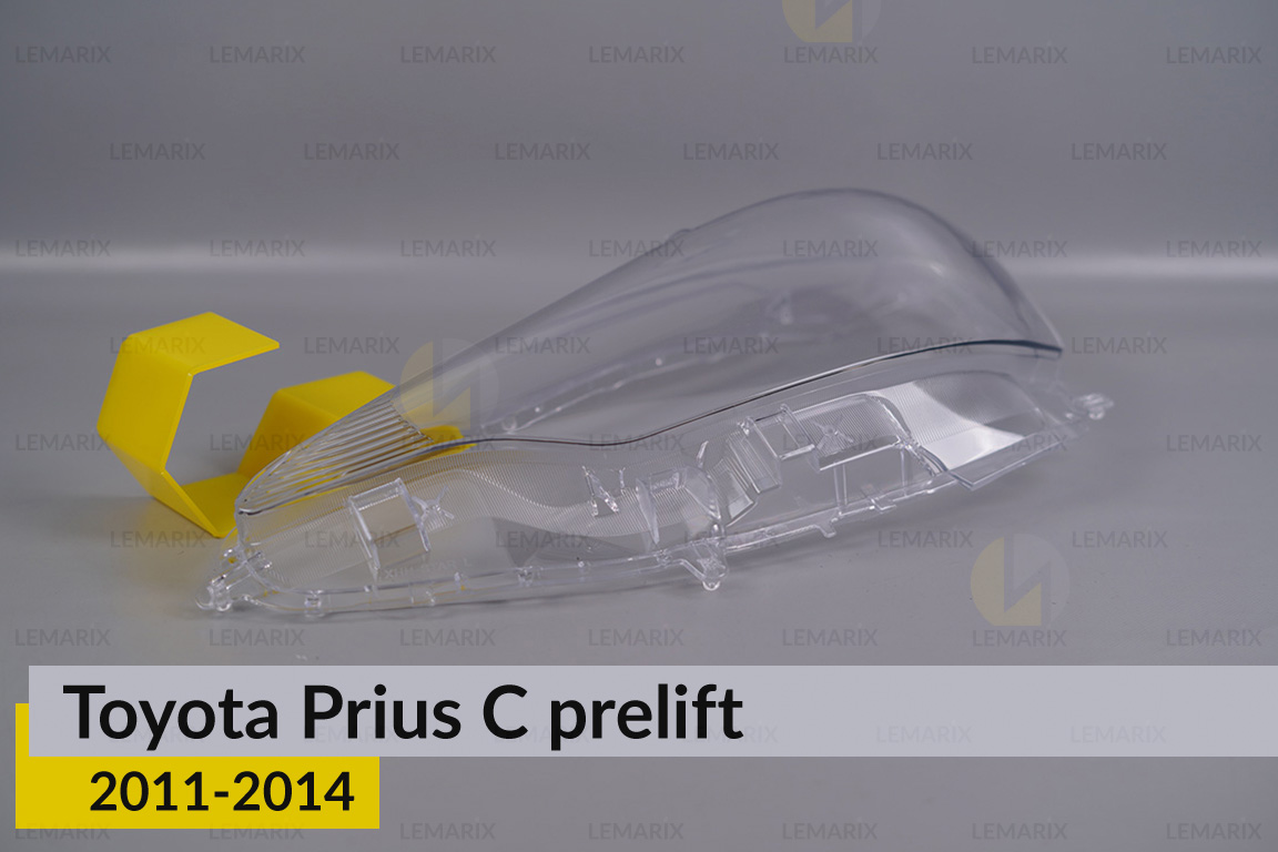 Скло фари Toyota Prius C (2011-2014) дорест ліве