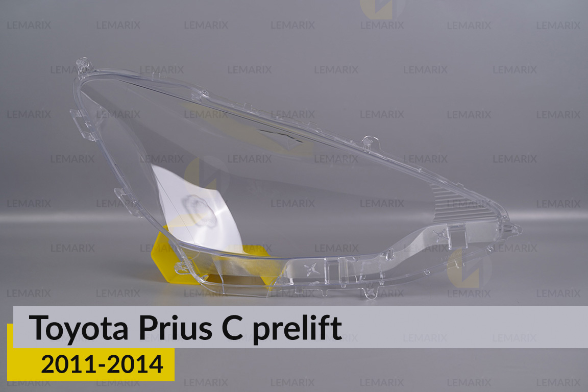 Скло фари Toyota Prius C (2011-2014) дорест ліве