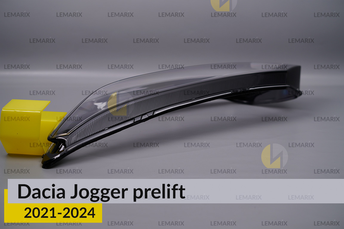 Скло фари Dacia Jogger (2020-2025) дорест/1 рест ліве