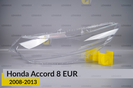 Стекло фары Honda Accord 8 EUR (2008-2013) левое