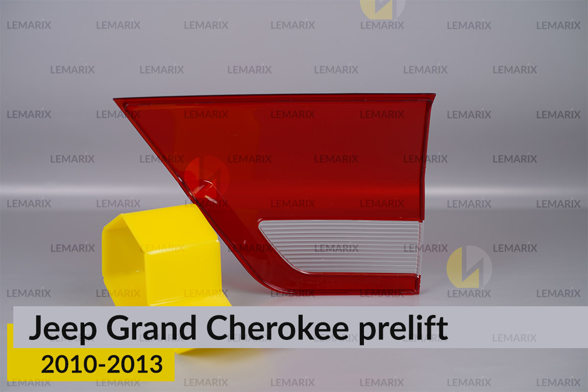 Скло заднього ліхтаря внутрішнє в кришці багажника Jeep Grand Cherokee (2010-2013) дорест ліве