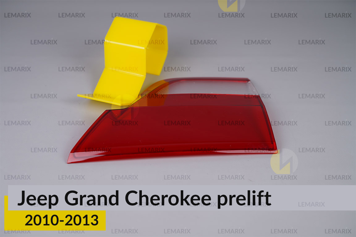 Скло заднього ліхтаря внутрішнє в кришці багажника Jeep Grand Cherokee (2010-2013) дорест ліве