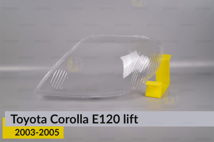 Скло фари Toyota Corolla E120 (2003-2005) 1 рест ліве