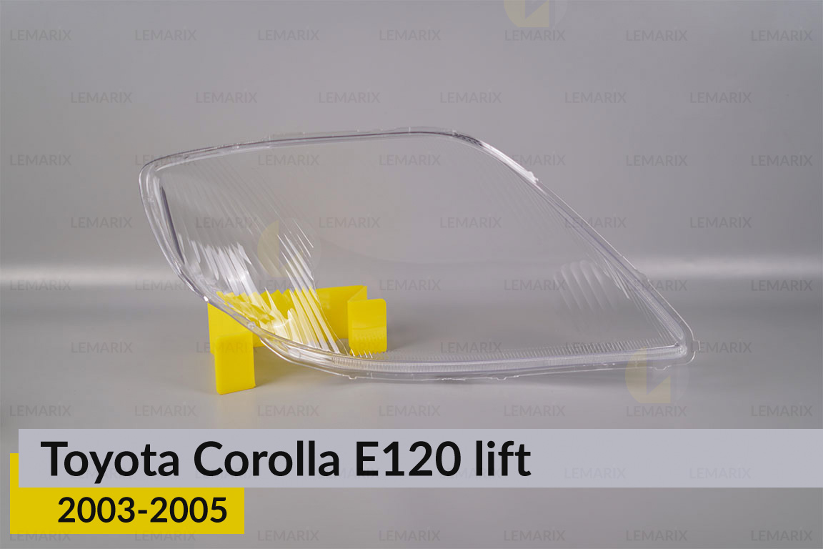 Скло фари Toyota Corolla E120 (2003-2005) 1 рест ліве